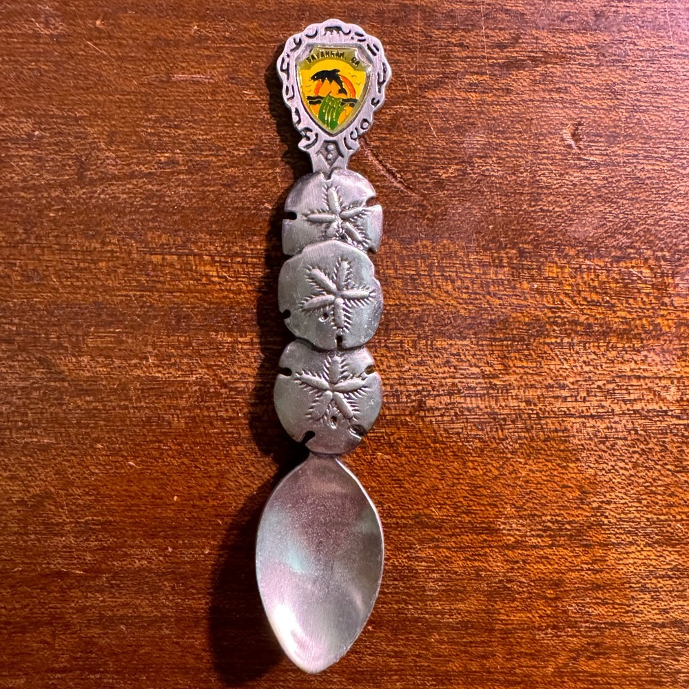 Savannah, Georgia Silver Dollar &  jumping dolphin collectible spoon
